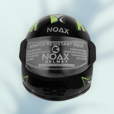 NOAX unisex full face good hard quality helmet-Green381 Motorbike Helmet(Green)