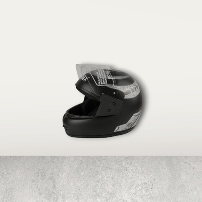 NOAX ISI marked helmet solid unisex helmet (fk12 Motorbike Helmet(Silver)