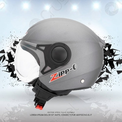 OZONE Superior Helmet_Open face_VG_21@A31 Motorbike Helmet(Grey)