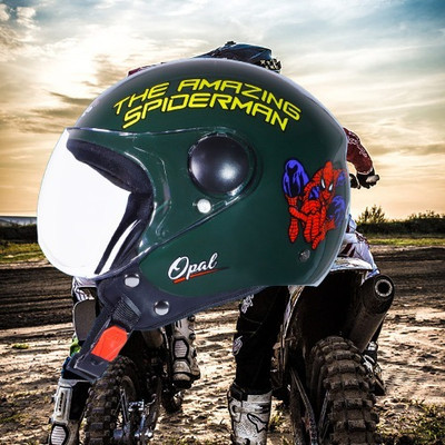 OZONE JSR_OPEN-FACE_HELMET_JBB_SUPER QUALITY_SAFETY_ABVG_@36 Motorbike Helmet(Military Green)