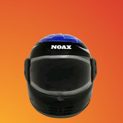 NOAX blue full face helmet unisex75 Motorbike Helmet(Black)