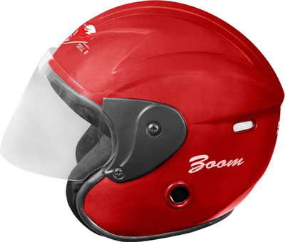 YOURCITYSELLER Red Strong and Durable Naino Stylish Matt Finish Half Face Bike Helmet Motorbike Helmet(Red)