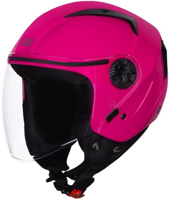 STUDDS Open Face Helmet Vogue Motorbike Helmet(Dark Pink)