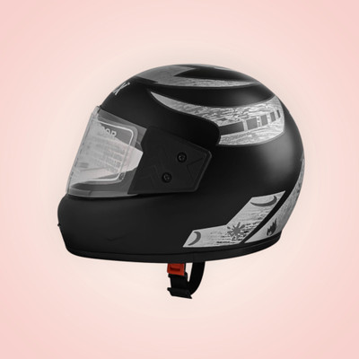 Font unisex full face good hard quality helmet-Silver366B Motorbike Helmet(Silver)