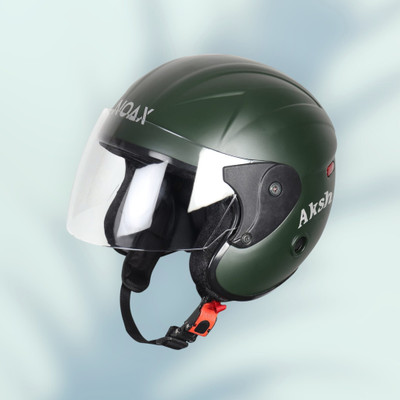 NOAX ISI MARKED KING OF HELMET UNISEX RIDDING HELMET TOP SELLING(DD-973 Motorbike Helmet(Dark Green)