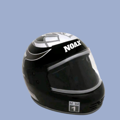 NOAX full face unisex helmet for safty61 Motorbike Helmet(Black)