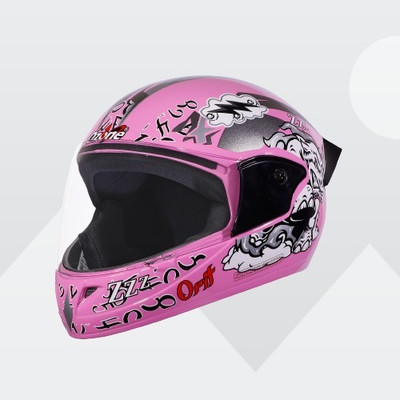 OZONE Premium Quality_Full Face Helmet_Prime Product_LG@V@33 Motorbike Helmet(Pink)