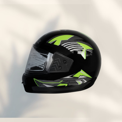 NOAX ISI marked helmet solid helmet((fk158 Motorbike Helmet(Green)