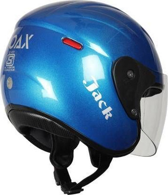 HGT NOAX NANO BLUE GLOSSY HALF FACE HELMET Motorbike Helmet(Blue)