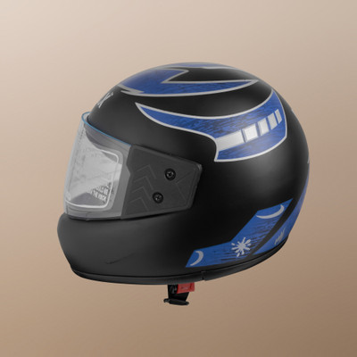 NOAX UNISEX SAFETY HELMET ONROAD HELMET- TWO WHEELER,BIKE & SCOOTER (SL-158 Motorbike Helmet(Blue)