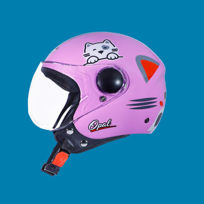 OZONE Premium Quality_Open Face_ Helmet_A1@$12 Motorbike Helmet(Pink)