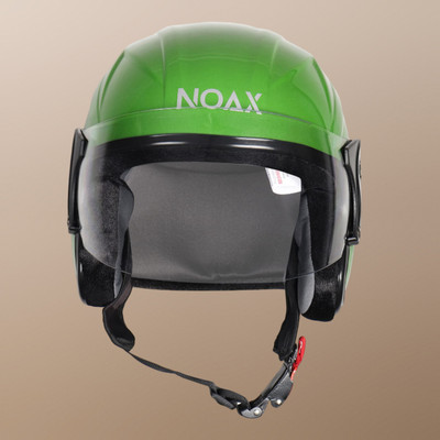 NOAX OPEN FACE HELMET Motorbike Helmet(Green)