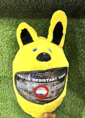 SMILEHUB Rabbit Shape Style Bunny Helmet Cover For Full Face Helmet Motorbike Helmet(Yellow)
