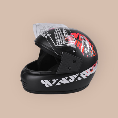 NOAX ISI MARKED KING OF HELMET UNISEX RIDDING HELMET TOP SELLING(DD-1653 Motorbike Helmet(Red)