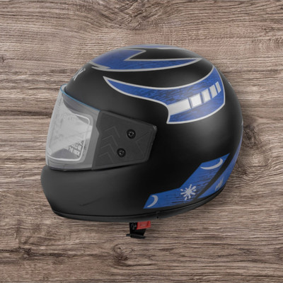 NOAX Helmet GOOD QUALITYFOR UNISEX for BIKE_-156-Blue Matt Motorbike Helmet(Blue)