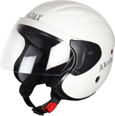 NOAX ISI MARKED KING OF HELMET UNISEX RIDDING HELMET TOP SELLING(DD-543 Motorbike Helmet(White)