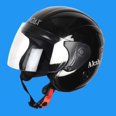 NOAX Kawach for biker0.8 Black glossy Motorbike Helmet(Black)