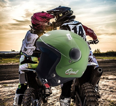 OZONE JSR_OPEN-FACE_HELMET_JBB_SUPER QUALITY_SAFETY_ABVG_@14 Motorbike Helmet(Green)