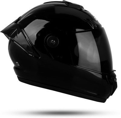 Agx Speed with Anti UV Polycarbonate Visor ABS Material Unisex Motorbike Helmet(Black)