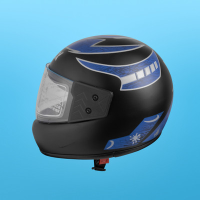 NOAX unisex full facce helmet original@48 Motorbike Helmet(Orange)