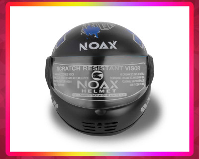 NOAX ISI MARKED FULL FACE HELMET FOR SAFE RIDING UNISEX BUYY_101 Motorbike Helmet(Blue)