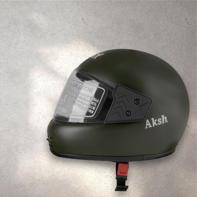 NOAX SAFETY HELMET FOR ONROAD RIDDING SOLID MATERIAL-TWO WHEELER(SLFK-AT-943 Motorbike Helmet(Black)