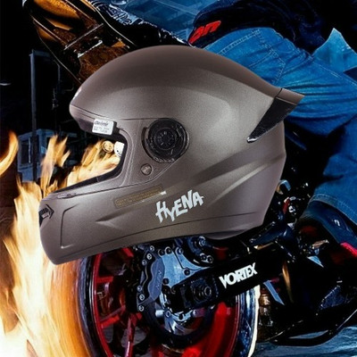OZONE HyEnA_Super_Quality_Helmet_For Safety n Style_@LG@_0190 Motorbike Helmet(Brown)