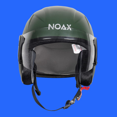 NOAX unisex open face helmet for safty421 Motorbike Helmet(Green)
