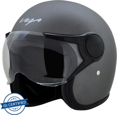 VEGA Jet W/Visor Motorbike Helmet(Dull Anthracite)