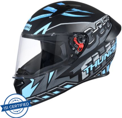 STUDDS THUNDER D5 Motorbike Helmet(Matt Black N1)