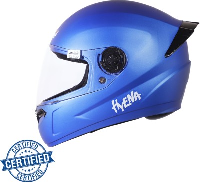 OZONE New Hyena-With-Spoiler-001-Blue-Helmet Motorbike Helmet(Blue)