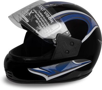 NOAX ISI marked helmet solid helmet((fk123 Motorbike Helmet(Blue)