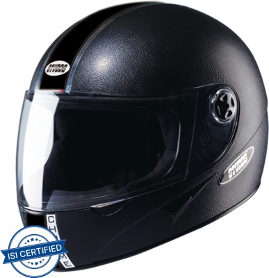STUDDS Chrome Eco Motorbike Helmet(Black)