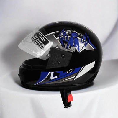 NOAX New_young men helmet for ridinggg motorbike-Blue4848-Helmet 6-ABCD48BLUE48 Motorbike Helmet(Blue)