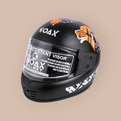 NOAX ISI MARKED KING OF HELMET UNISEX RIDDING HELMET TOP SELLING(DD-576 Motorbike Helmet(Orange)