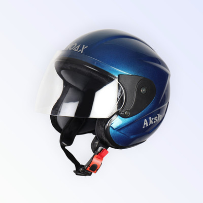 NOAX ISI MARKED KING OF HELMET UNISEX RIDDING HELMET TOP SELLING(DD-412 Motorbike Helmet(Blue)
