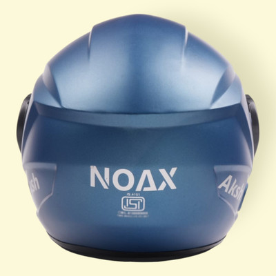 NOAX BRANDED ISI MARKED HELMET FOR UNISEX GENDER KEEP SAFE RIDING (SLFK-139 Motorbike Helmet(Blue)