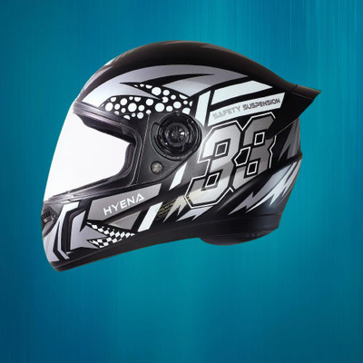 OZONE Superior Helmet_FF_JGM_@V@AD0390 Motorbike Helmet(SILVER-BLACK)