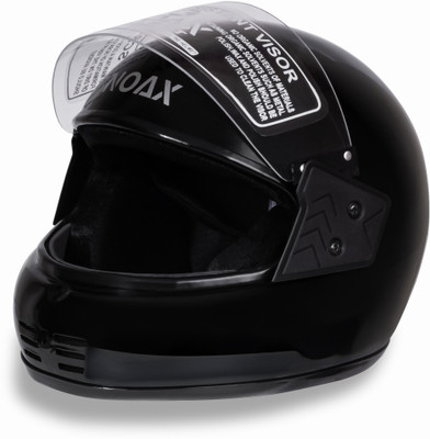 NOAX UNISEX SAFETY HELMET ONROAD HELMET- TWO WHEELER,BIKE & SCOOTER (SL-1452 Motorbike Helmet(Black)