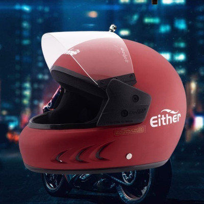 OZONE ONS_Premium Quality_Helmet_GV_@A@_53 Motorbike Helmet(Red)
