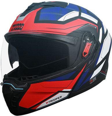 STUDDS Trooper D2 Motorbike Helmet(MATT BLUE)