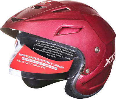 Quite CAP RED 135 Motorbike Helmet(Red)