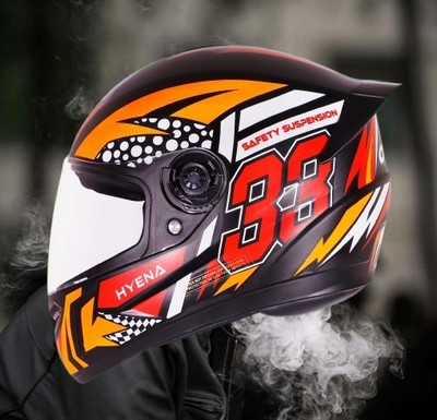 OZONE Full Face_Unique Design Helmet_Premium Class_@V@37 Motorbike Helmet(RED-BLACK)