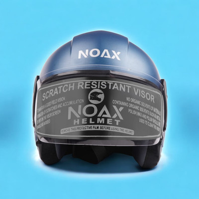 NOAX young men helmet for ridinggg motorbike-57 Motorbike Helmet(Blue)
