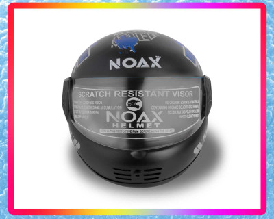 NOAX ISI MARKED FULL FACE HELMET FOR SAFE RIDING UNISEX BUYY_48 Motorbike Helmet(Blue)