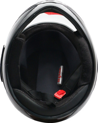 YOURCITYSELLER Full Face Plain HELMET FOR MENS Motorbike Helmet(Black)