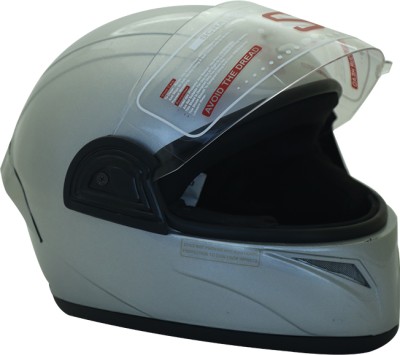 Skylon D-Scover PL Full Face Helmet for Men and Women ISI Certified Motorbike Helmet(Grey)