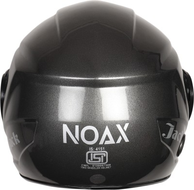 NOAX Kawach For Head NOX Silver GLOSSY Motorbike Helmet(Silver)
