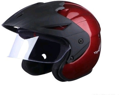 stiss EACHING RED HALF Motorbike Helmet(Red)