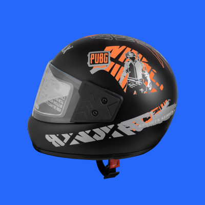 Font unisex full facce helmet original@59-AAA Motorbike Helmet(Orange)